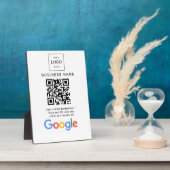 Plaque Photo Analyse du site Web des avis Google du logo de l'e (Côté)