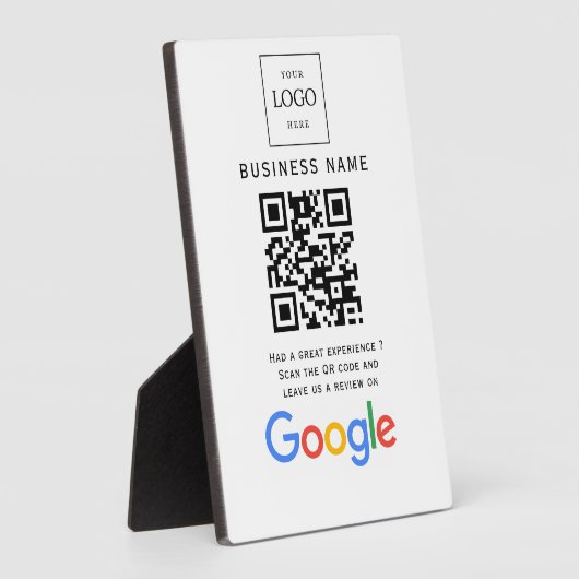 Plaque Photo Analyse du site Web des avis Google du logo de l'e (Côté)