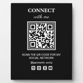 Plaque Photo Analyser Le Code QR Pour Mon Réseau Wifi Social (Devant)