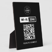 Plaque Photo Analyser le logo professionnel QR Code Wifi pour s (Côté)