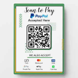 Plaque Photo Analyser pour payer le panneau Entreprise Paieme