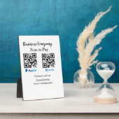 Plaque Photo Analyser pour payer q r code paypal venmo ajouter (Côté)