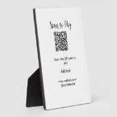 Plaque Photo Analyser pour payer scanner code QR ajouter des dé (Côté)