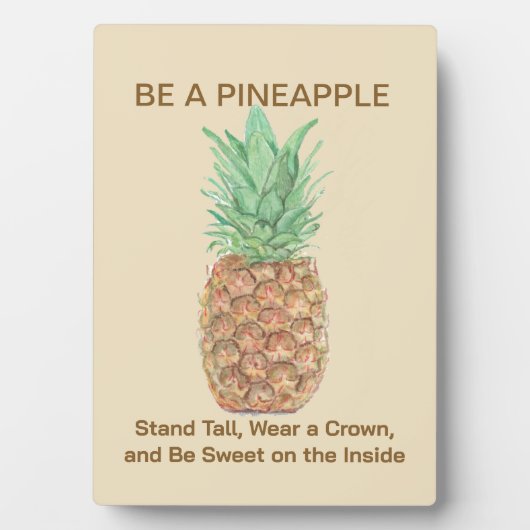 Plaque Photo Ananas (Devant)