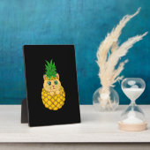 Plaque Photo Ananas | Amoureux des chats mignon | Cadeau de fru (Côté)