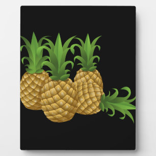 Plaque Photo Ananas Glitch Food
