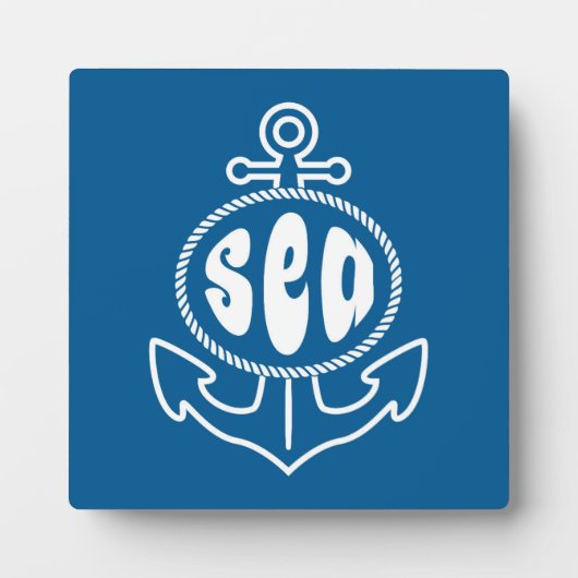 Plaque Photo Anchor and the Sea (Devant)