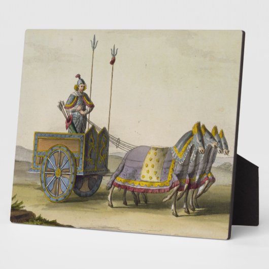 Plaque Photo Ancien Chariot de guerre chinois, de 'Le Costume A (Côté)
