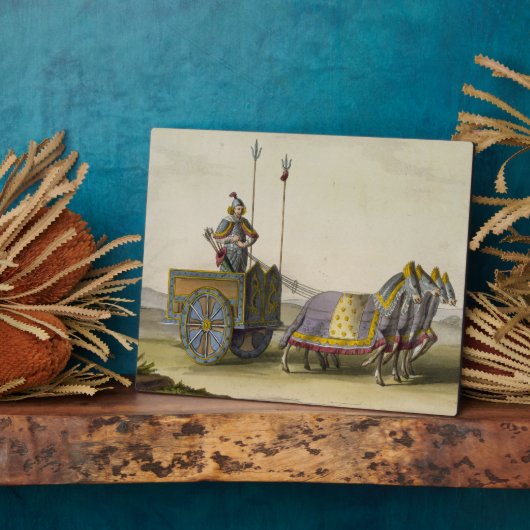 Plaque Photo Ancien Chariot de guerre chinois, de 'Le Costume A (Côté)