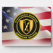 Plaque Photo Ancien combattant de l'Armée de guerre électroniqu (Devant)