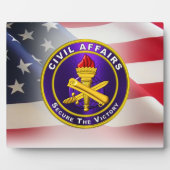 Plaque Photo Ancien combattant de l'armée des affaires civiles (Devant)