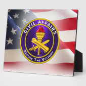 Plaque Photo Ancien combattant de l'armée des affaires civiles (Côté)