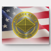 Plaque Photo Ancien combattant de l'armée du Corps des finances (Devant)