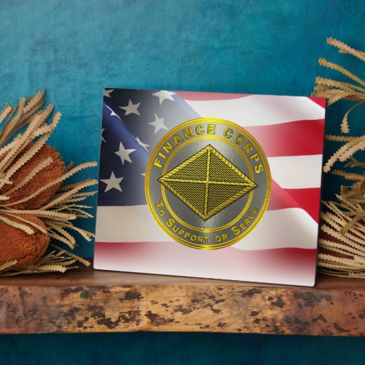 Plaque Photo Ancien combattant de l'armée du Corps des finances (Côté)