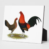 Plaque Photo Ancien jeu anglais Bantams : BB Red Pair (Côté)