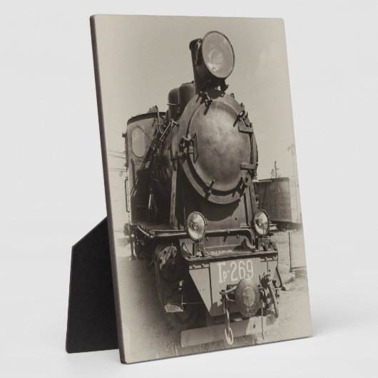 Plaque Photo Ancien moteur à vapeur à jauge étroite Gr-269 (Côté)