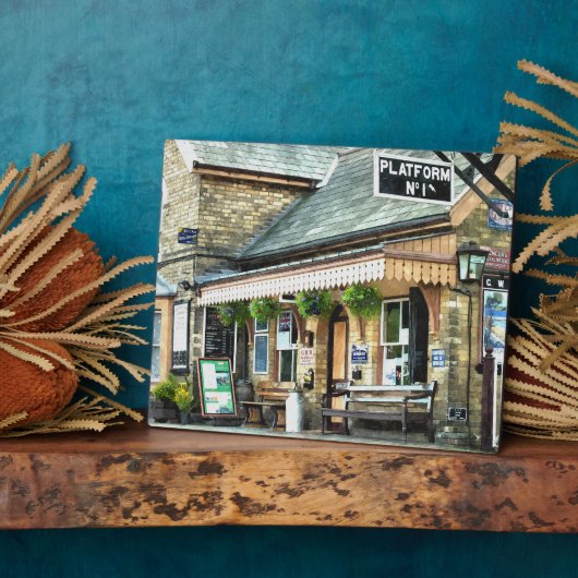 PLAQUE PHOTO ANCIENNE GARE (Côté)