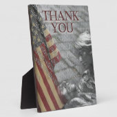 Plaque Photo Anciens combattants Merci (Côté)