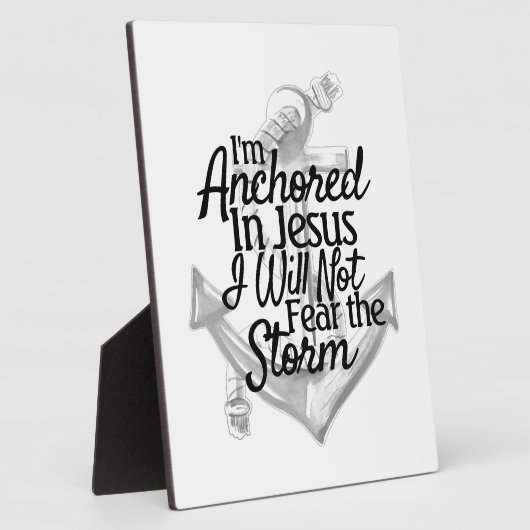 Plaque Photo Ancre côtière chrétienne moderne (Côté)