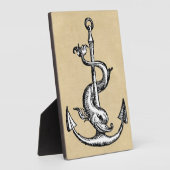 Plaque Photo Ancre et dauphin - Festina Lente (Côté)