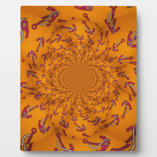 Plaque Photo Ancre Kaleidoscope (Devant)