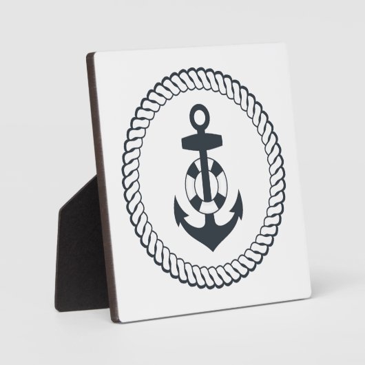 Plaque Photo Ancre mignonne (Recto)