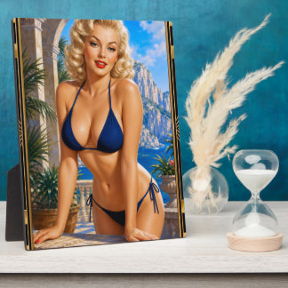 Plaque Photo Andea Vieri est l'incarnation du glamour pin-up