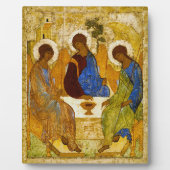 Plaque Photo Andrei Rublev , “ Holy Trinity ” (Devant)