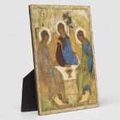 Plaque Photo Andrei Rublev Iconique Trinity Angels Abraham Bibl (Côté)