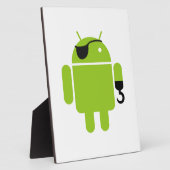 Plaque Photo Android Robot Pirate Style (Côté)