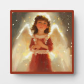 Plaque Photo Ange de Noël 4 (Devant)