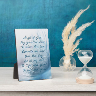 Plaque Photo Ange de plume de Dieu Prière chrétienne