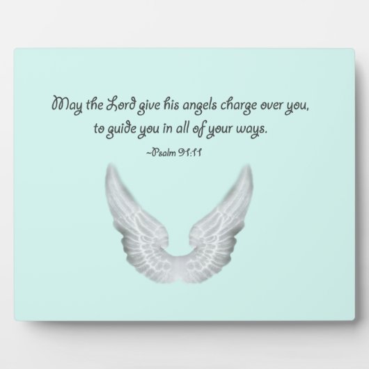 Plaque Photo ange gardien (Devant)