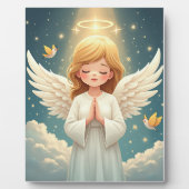 Plaque Photo ange priant (Devant)