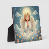 Plaque Photo ange priant (Recto)