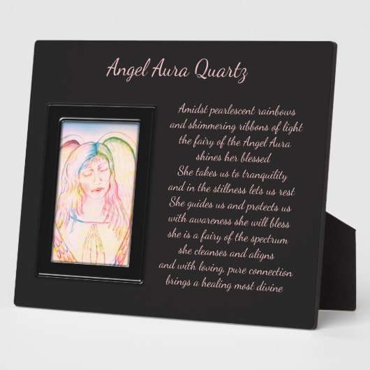 Plaque Photo Angel Aura Quartz Fée (Côté)