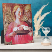 PLAQUE PHOTO ANGEL AVEC ROSES (Côté)