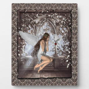 Plaque Photo Angel et sa colombe