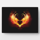 Plaque Photo Angel Fire Heart with Wings (Devant)