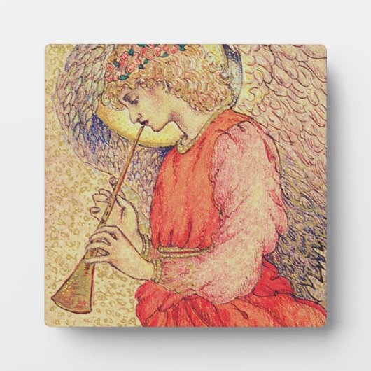 Plaque Photo Angel Jouer un Flageolet (Devant)