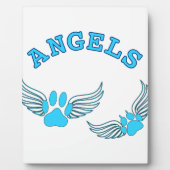 Plaque Photo Angel Pis Animaux En Bleu (Devant)