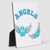 Plaque Photo Angel Pis Animaux En Bleu (Côté)
