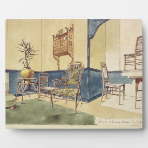 Plaque Photo Anglo Japanese style furniture designs by Edward W