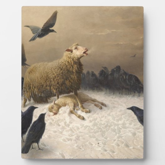 Plaque Photo Anguish By August Friedrich Albrecht Schenck 1876 (Devant)