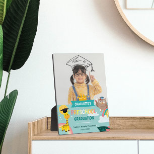 Plaque Photo Animal Kid Preschool Photo Graduation