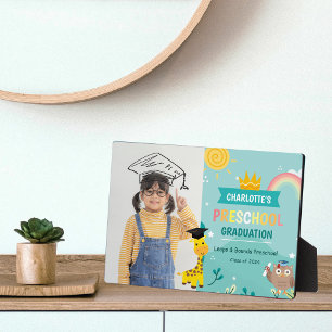 Plaque Photo Animal Kid Preschool Photo Graduation Keepsaké
