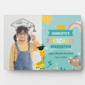 Plaque Photo Animal Kid Preschool Photo Graduation Keepsaké (Devant)