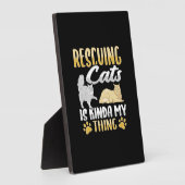 Plaque Photo Animal Rescue Chat Secourt Chat Sauveur Chat (Côté)