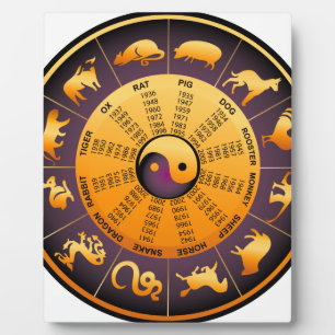 Plaque Photo Animal Yin Yang