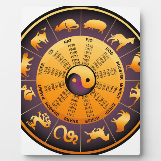 Plaque Photo Animal Yin Yang (Devant)